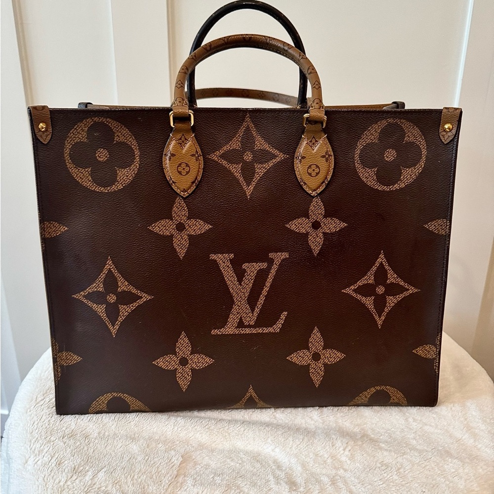 Louis Vuitton Brown Monogram Tote Bag GM